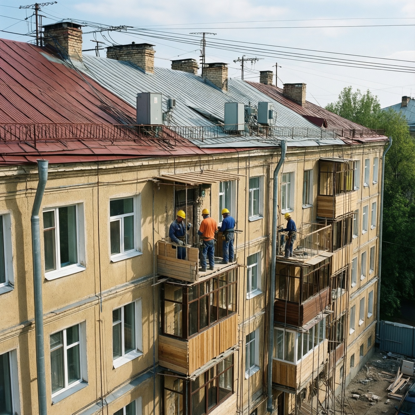 Капремонт дома на улице Баранова: когда завершат ремонт фасада, кровли и электрики?